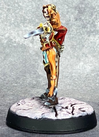 Left view of 02981: Lonnia, Female Duelist