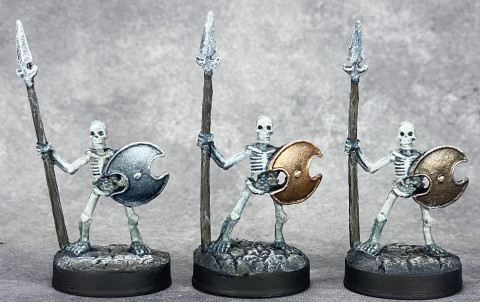 Skeletal spearmen group view